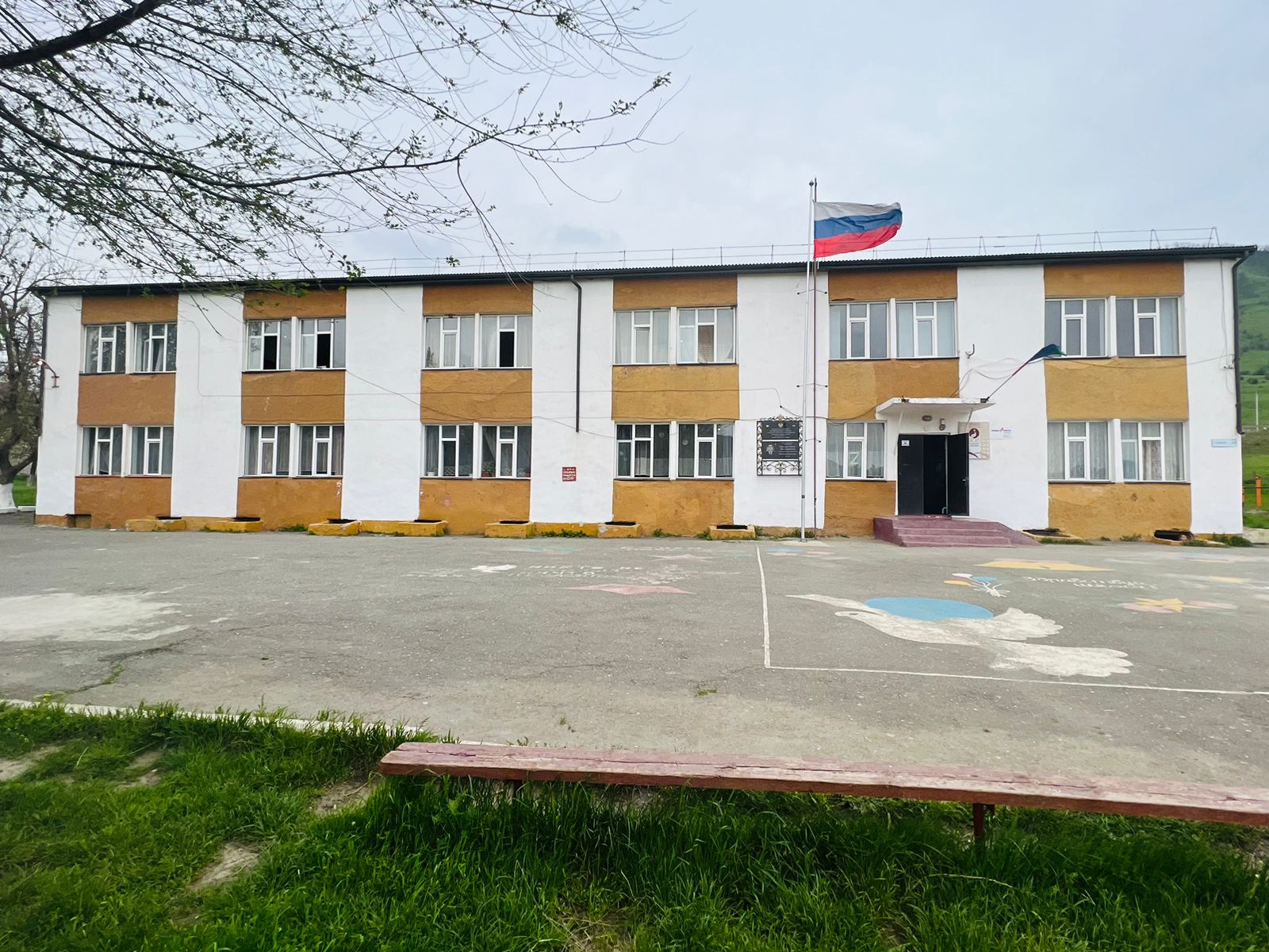 двор школы